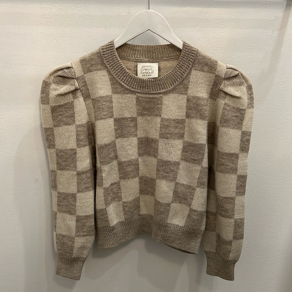 Size small Loeffler Randall puff sleeve sweater